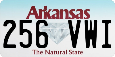 AR license plate 256VWI