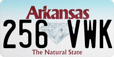 AR license plate 256VWK