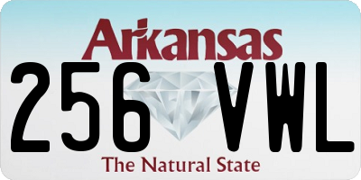 AR license plate 256VWL