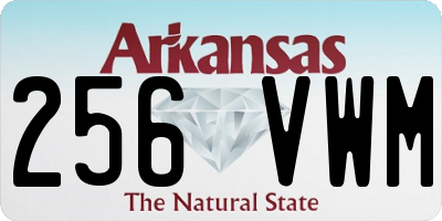 AR license plate 256VWM