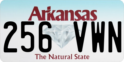 AR license plate 256VWN