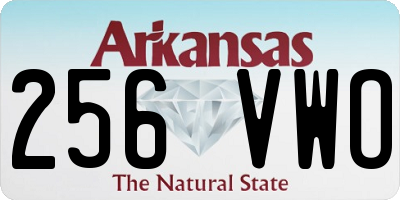 AR license plate 256VWO
