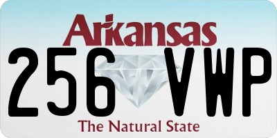 AR license plate 256VWP