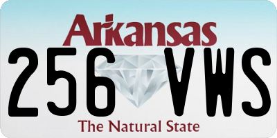 AR license plate 256VWS