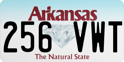 AR license plate 256VWT