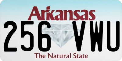 AR license plate 256VWU