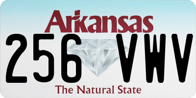 AR license plate 256VWV
