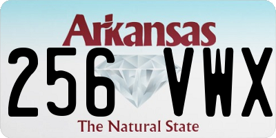 AR license plate 256VWX