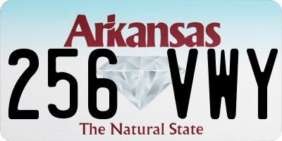 AR license plate 256VWY