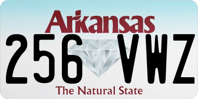 AR license plate 256VWZ