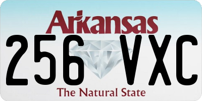 AR license plate 256VXC