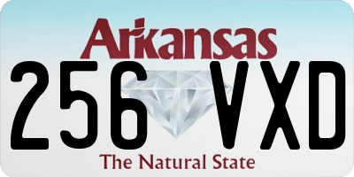 AR license plate 256VXD