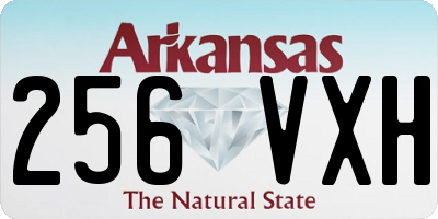 AR license plate 256VXH