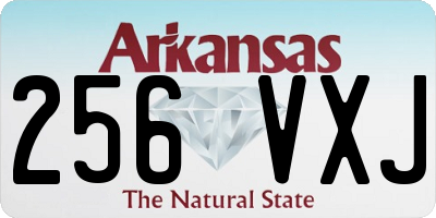 AR license plate 256VXJ