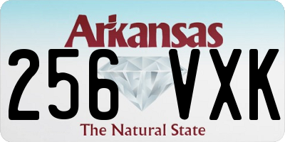 AR license plate 256VXK