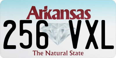 AR license plate 256VXL