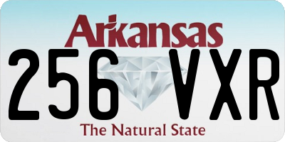 AR license plate 256VXR