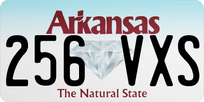 AR license plate 256VXS