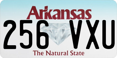 AR license plate 256VXU