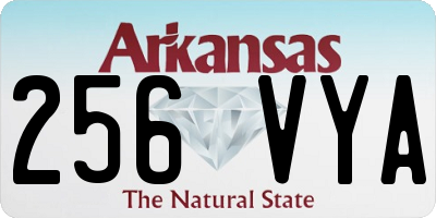 AR license plate 256VYA