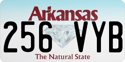 AR license plate 256VYB