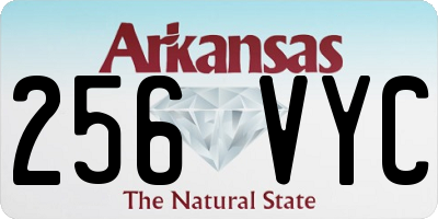 AR license plate 256VYC