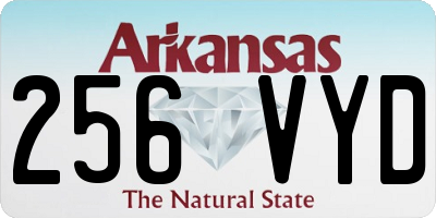 AR license plate 256VYD