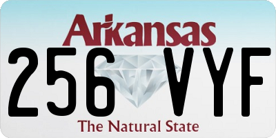 AR license plate 256VYF