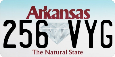 AR license plate 256VYG