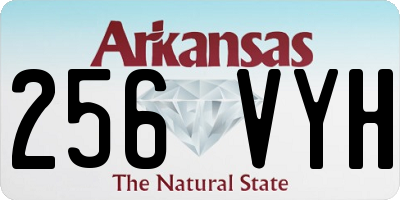 AR license plate 256VYH