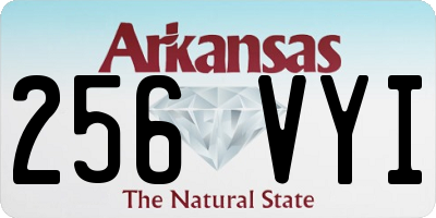 AR license plate 256VYI