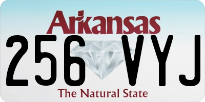 AR license plate 256VYJ