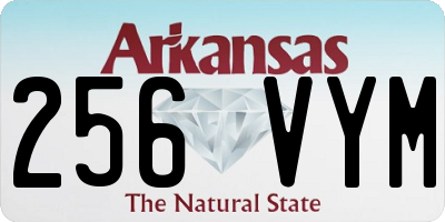 AR license plate 256VYM