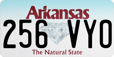 AR license plate 256VYO