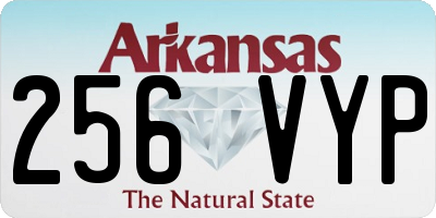 AR license plate 256VYP