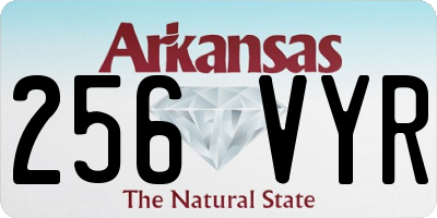 AR license plate 256VYR