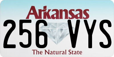 AR license plate 256VYS