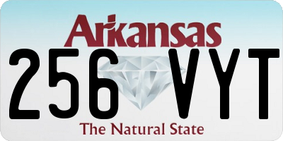 AR license plate 256VYT
