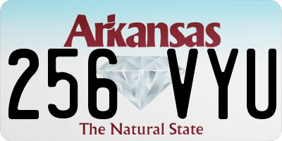AR license plate 256VYU