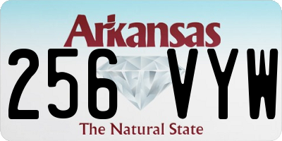 AR license plate 256VYW