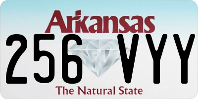 AR license plate 256VYY