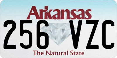 AR license plate 256VZC