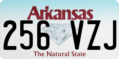AR license plate 256VZJ
