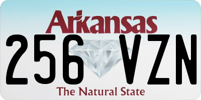 AR license plate 256VZN