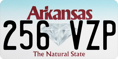 AR license plate 256VZP