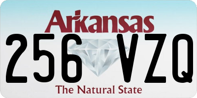 AR license plate 256VZQ