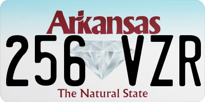 AR license plate 256VZR