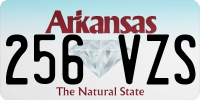 AR license plate 256VZS