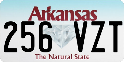 AR license plate 256VZT