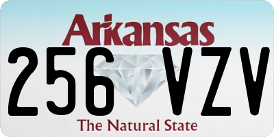 AR license plate 256VZV
